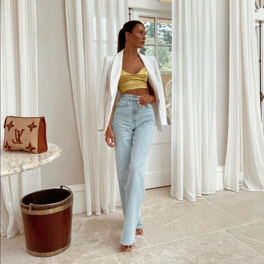 Zara wide leg full length jeans